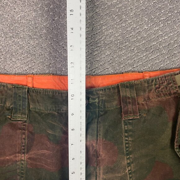 Polo Ralph Lauren Reversible Orange Camo Cargo Pants Mens 35 x 30 Measures 37x29 - Picture 13 of 16